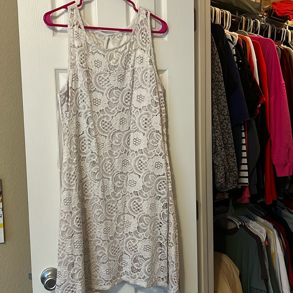 White Floral Formal Dress